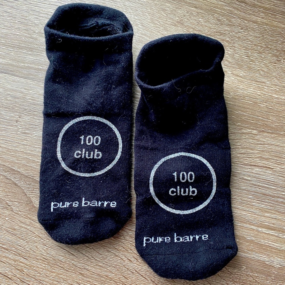 Pure Barre 100 Club Socks Large